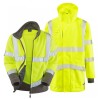 Leo Workwear Clovelly With Hartland Class 3 Hi-Vis Yellow Anorak Fleece Leo Workwear Clovelly With Hartland Class 3 Hi-Vis Yellow Anorak Fleece